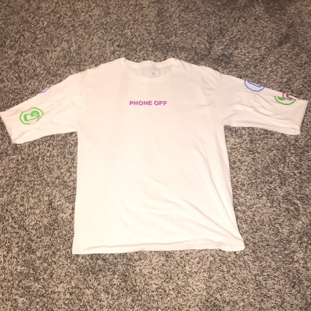 Pac Sun white long sleeve t-shirt